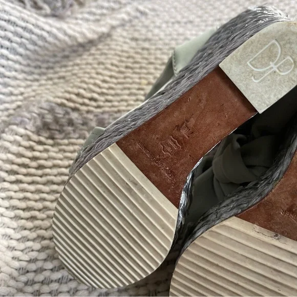 Donald J Pliner nela wedge espadrille sandal mint sz 7 - Picture 7 of 8